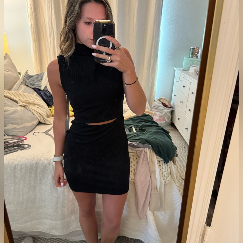 Not Yours To Keep black mini dress